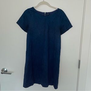 Faux suede dress